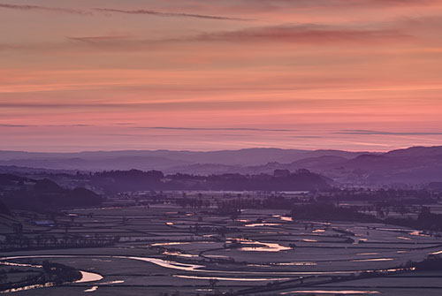 Sunrise from Paxtons Tower by Nigel McCall